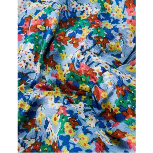 Boden Hazy Blue Ditsy Field Floral Tessa Midi Dress Size 10R - Picture 4 of 16